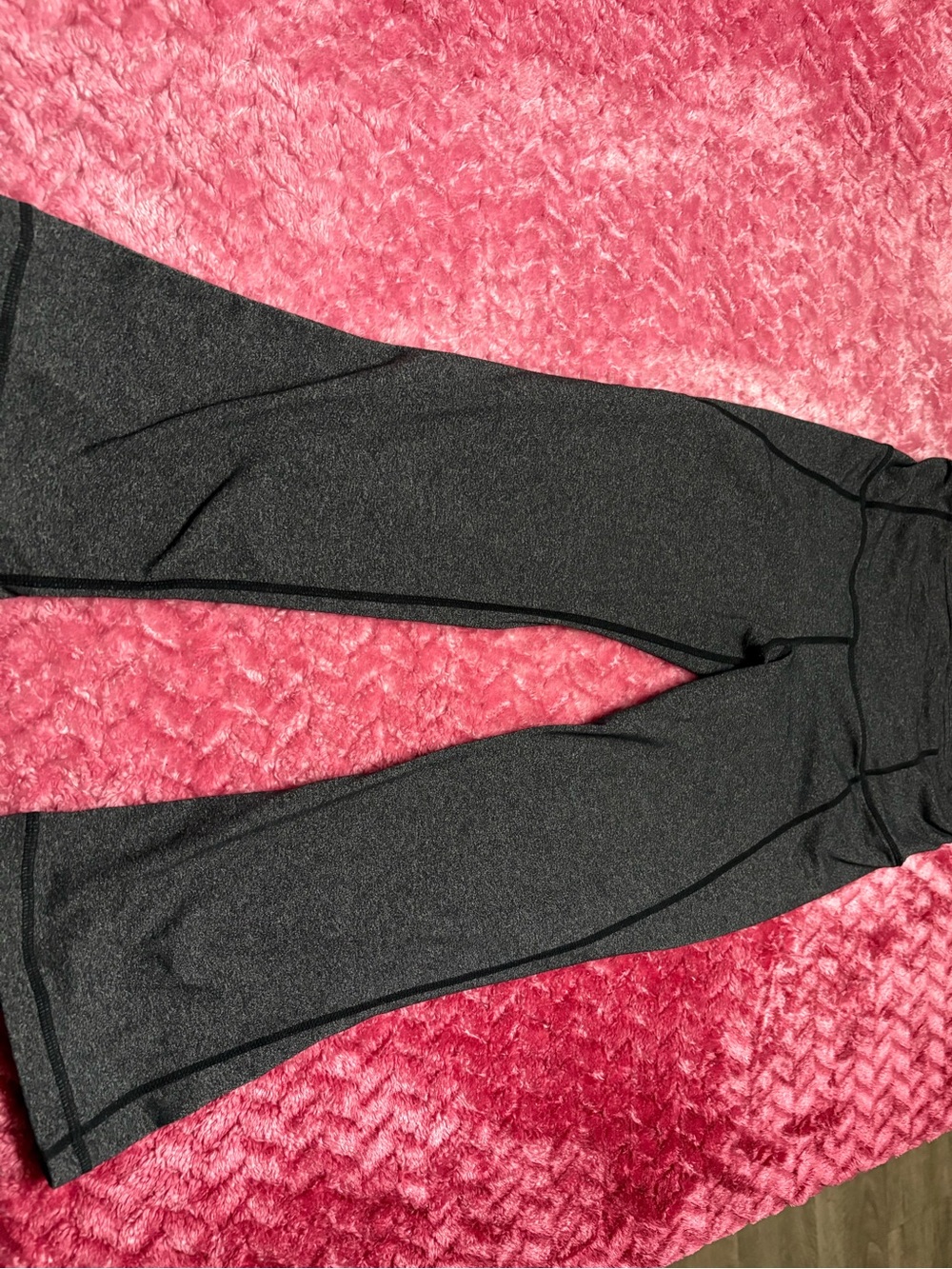 Lululemon Charcoal Gray Flared Leg Workout Pants
